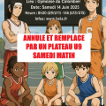 Affiche tournoi jeunes annulation